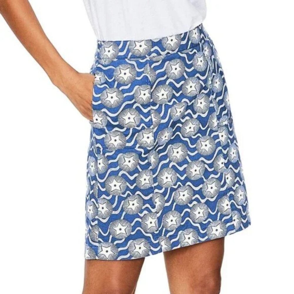 Boden "Helena" print A-Line Skirt
